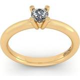 0.10 karat diamant ring Henrik Ørsnes Design Karat Guld Ring med Brillant 0,10 Carat W/VVS