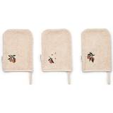 Pink Klude Liewood 3-Pack Francisco Washcloth, 1232 Peach/sea Shell