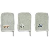 Liewood Klude Liewood 3-Pack Francisco Washcloth, 1036 Vehicles/dove Blue