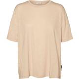 Noisy May Dame - Grøn T-shirts & Toppe Noisy May Oversize T-shirt Beige