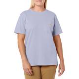 Carhartt Dame - Rund hals T-shirts Carhartt Women's Short Sleeve Pocket T-shirt - Lavender Heather