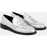 4,5 - Sølv Lave sko JW Anderson Leather Moccasin Loafers