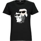 Karl Lagerfeld Dame T-shirts & Toppe Karl Lagerfeld Ikonik T-shirt Black