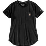 Carhartt Dame - Rund hals T-shirts Carhartt Women's Force Relaxed Fit Midweight Pocket T-Shirt, Black