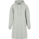 Dame - Lang Sweatere Pieces Chilli Hooded Sweatshirt - Light Gray Melange