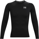 Sports-BH'er - Træningstøj Undertøj Under Armour Men's Heatgear Long Sleeve Top - Black/White