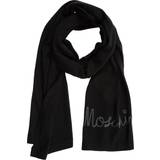 Dame - Sort - Viskose Halstørklæde & Sjal Moschino scarf women 30717m2567016 black wool shawl stole foulard pashmina