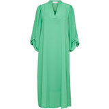 Dame - Grøn - Trekvartlange ærmer Kjoler Selected Midi Dress - Absinthe Green