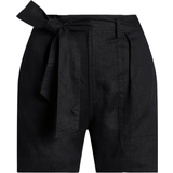 Lauren Ralph Lauren S Bukser & Shorts Lauren Ralph Lauren Belted Linen Short - Polo Black