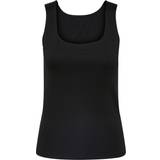 Firkantet - Slim - Sort T-shirts & Toppe Pieces Neja 2-Way Tank Top - Black