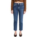 32 - Dame - Guld Bukser & Shorts Agolde Kye mid-rise cropped jeans blue