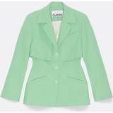 Dame - Genanvendt materiale - Grøn Blazere Ganni Blazer Woman colour Green