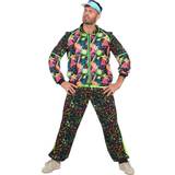 Wilbers Karnaval Neon 80'er Træningsdragt Kostume
