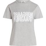 Mads Nørgaard S Overdele Mads Nørgaard Single Organic Trenda P T-shirt, Light Grey Melange