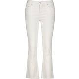 Replay Hvid Bukser & Shorts Replay Damen Jeans Schlaghose Faaby Flare Crop Comfort-Fit mit Power Stretch, Weiß Natural White 100