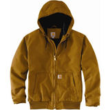 Bomuld - Brun Overtøj Carhartt Men's Loose Fit Washed Duck Insulated Active Jacket - Brown
