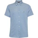 Tommy Hilfiger 3XL - Herre Skjorter Tommy Hilfiger 1985 Collection Slim Short Sleeve Shirt - Cloudy Blue