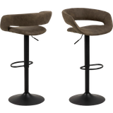 Grøn - Metal Stole AC Design Furniture Jack Olive Green/Black Barstol 104cm 2stk