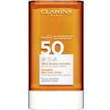 Rejseemballager Solcremer Clarins Invisible Sun Care Stick SPF50 17g