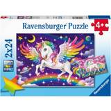 Fantasy Klassiske puslespil Ravensburger Unicorn & Pegasus 2x24 Pieces