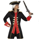 BigBuy Carnival Kostume til Voksne Pirat Kaptajn
