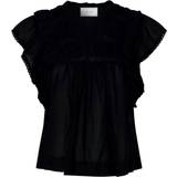 Dame - Lange kjoler Overdele Neo Noir Jayla S Voile Top - Black