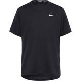 Reflekser Overdele Nike Men's Dri-Fit Miler UV T-Shirt - Black/Grey