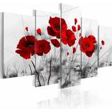 Rød Vægdekorationer Artgeist Poppies Red Miracle grå/rød 2 Billede