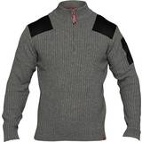 Herre - L - Striktrøjer Sweatere Engel Combat Knitwear With High Collar - Grey Melange
