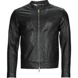 Selected Trykknapper Jakker Selected Slharchive Classic Leather Jacket - Black