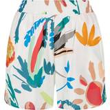Blomstrede - Hvid Bukser & Shorts Urban Classics Women's AOP Viscose Resort Shorts - Whitesandfruity