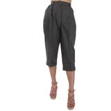 48 - Dame - Uld Bukser & Shorts Dolce & Gabbana Women's Cropped Pleated Trouser - Grey