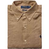 Polo Ralph Lauren Bomuld - Herre Skjorter Polo Ralph Lauren Long Sleeve-Sport Shirt Skjorter Beige/Khaki
