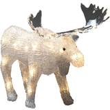 Hvid Julebelysning Konstsmide Elk akryl Julelampe