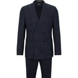 Hugo Boss Blå Jumpsuits & Overalls HUGO BOSS Slim-fit suit in patterned wool blend