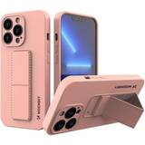 MTP Products Pink Mobiltilbehør MTP Products Wozinsky Kickstand iPhone 13 Max Silikone Cover Pink