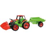 Lena Traktorer Lena Vehicle Tractor with bucket and red-gre. [Levering: 4-5 dage]