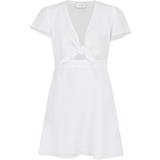 Dame - Hvid Kjoler Neo Noir Diara Linen Dress - White