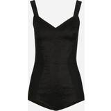 Dolce & Gabbana Sort Undertøj Dolce & Gabbana Bodysuit T-Shirt Black IT38/XS-XS