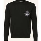 DSquared2 Tøj DSquared2 D2 Leaf Knitted Sweatshirt Black