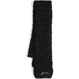 Ganni Polyester Tilbehør Ganni Black Crocheted Scarf 099 Black UNI