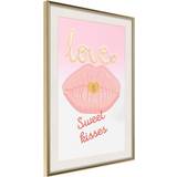 Pink Plakater Artgeist Pink Kisses - 40 Plakat