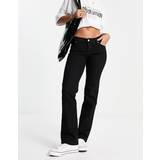 Dr. Denim Dame - W32 Bukser & Shorts Dr. Denim Dixy Straight Straight jeans Black Solid