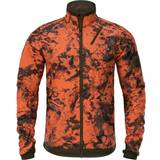 26 - Orange Tøj Härkila Wildboar Pro Reversible Fleece Jacket - Willow Green/Axis MSP Wildboar Orange