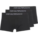 Emporio Armani Sort Undertøj Emporio Armani Pure Cotton Trunks 3-pack - Black
