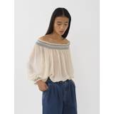 See by Chloé Dame Overdele See by Chloé Smocked top White 100% Polyester