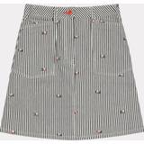Kenzo Dame Nederdele Kenzo Blue & White Paris Pixel' Mini Skirt WAIST