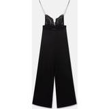Stella McCartney Dame Jumpsuits & Overalls Stella McCartney Broderie Anglaise Bustier Jumpsuit, Woman, Black