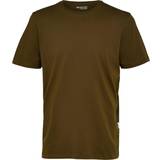 Selected Herre T-shirts Selected Relaxed T-shirt - Dark Olive