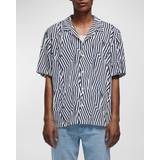 Rag & Bone Skjorter Rag & Bone Avery Print Shirt Stripe Navy